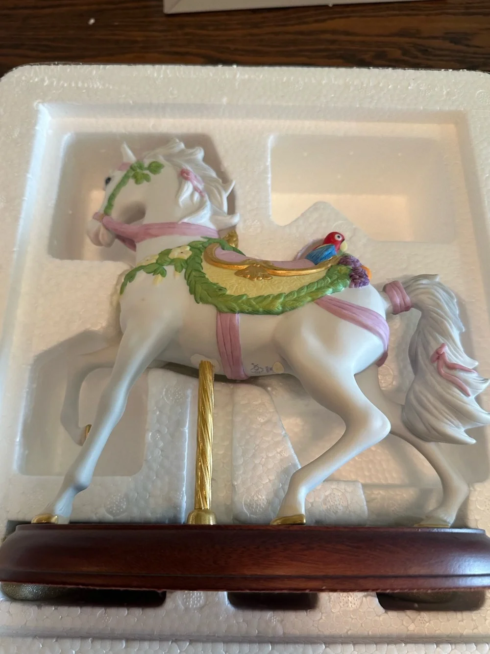 Lenox 1992 Carousel Tropical Horse Porcelain Figurine w/ Original Box